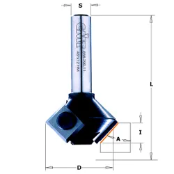 Фреза  фасочная 45гр., смен.ножи HM Z2 S=8 D=29x8x52 CMT 658.045.11