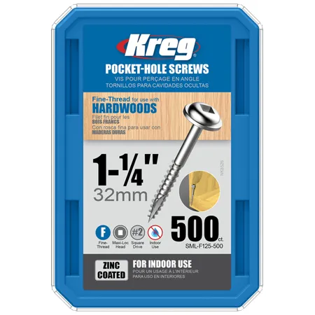Оцинкованные саморезы Kreg Jig: SML-F125-500