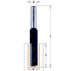 Фреза пазовая со сменным ножом Z1 S=8 D=12x39,5x90 RH CMT 652.122.11