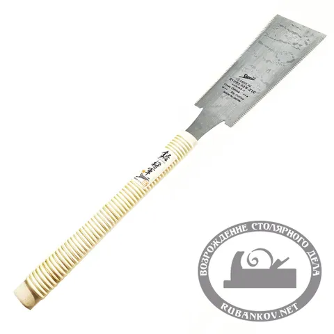 Пила Shogun Ryoba Premium, Rip/Cross, 210мм, деревянная рукоять