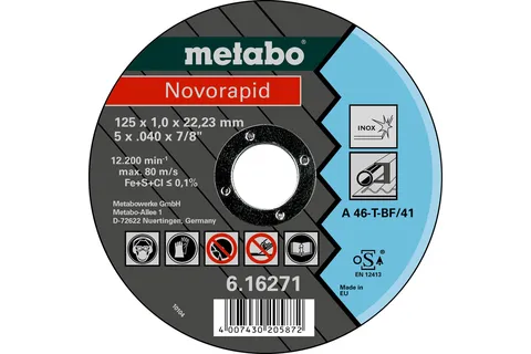 Novorapid 125 x 1,0 x 22,23, Inox, TF 41 (616271000)