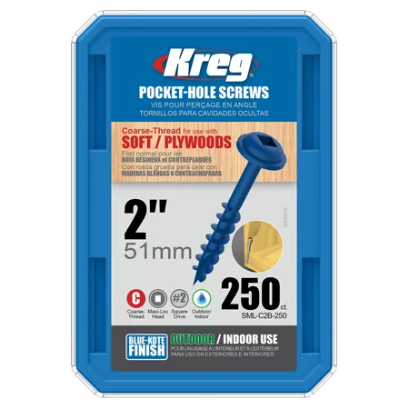 Саморезы Kreg Jig Blue-Kote: SML-C2B-250