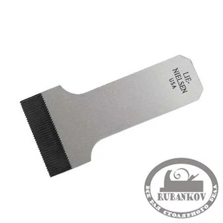 Нож для циклёвочного рубанка Lie-Nielsen Cabinet Maker's Scraping Plane N85, зубчатая РК, 25tpi