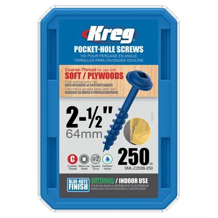 Саморезы Kreg Jig Blue-Kote: SML-C250B-250