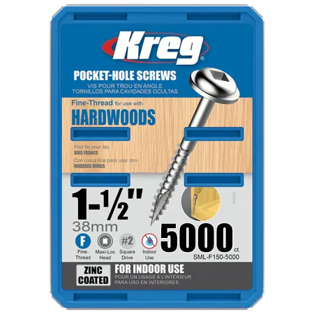 Оцинкованные саморезы Kreg Jig: SML-F150-5000