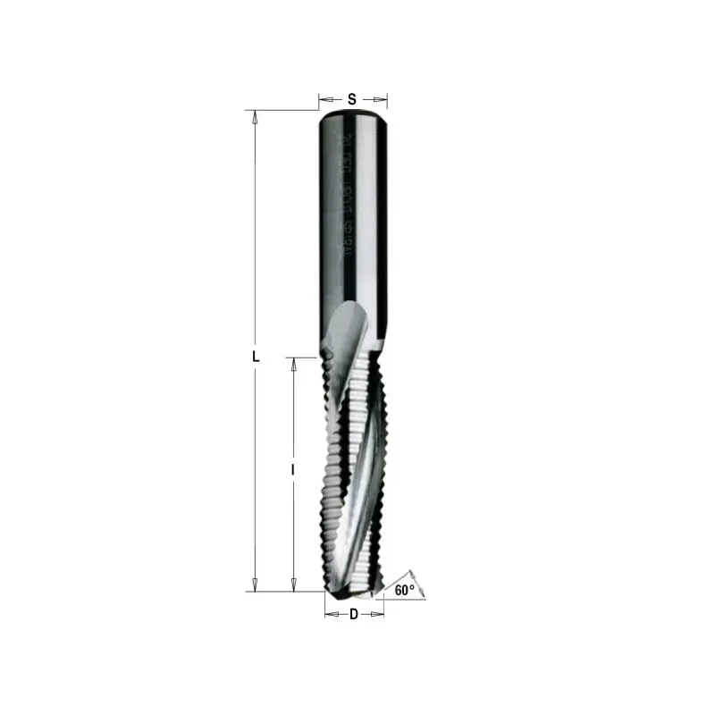 Фреза спиральная монолитная 14x58x110 Z=3R S=14 RH CMT 195.143.11