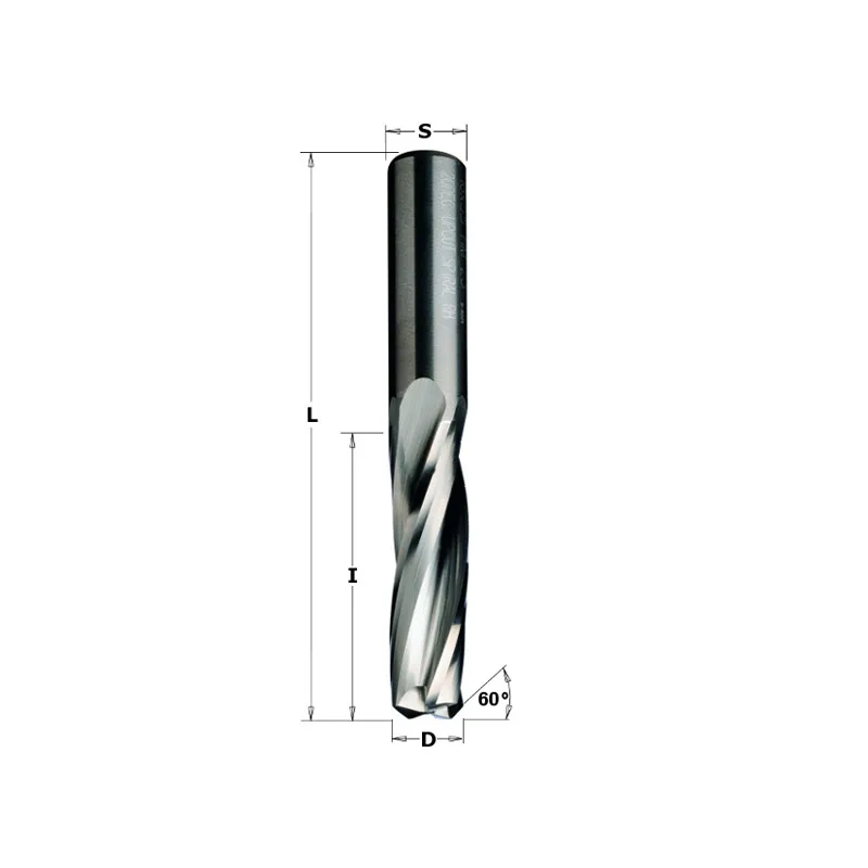 Фреза спиральная монолитная 16x55x110 Z=3 S=16 RH CMT 191.163.11