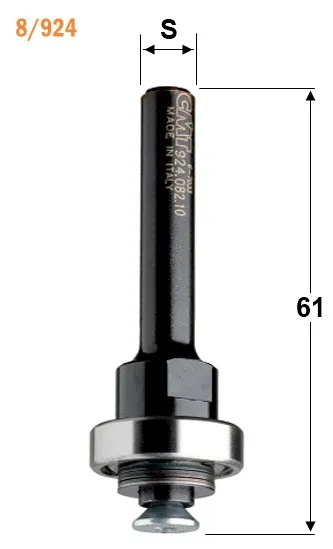 Державка для фрезы пазовой (винт M5) S=8 CMT 924.082.00
