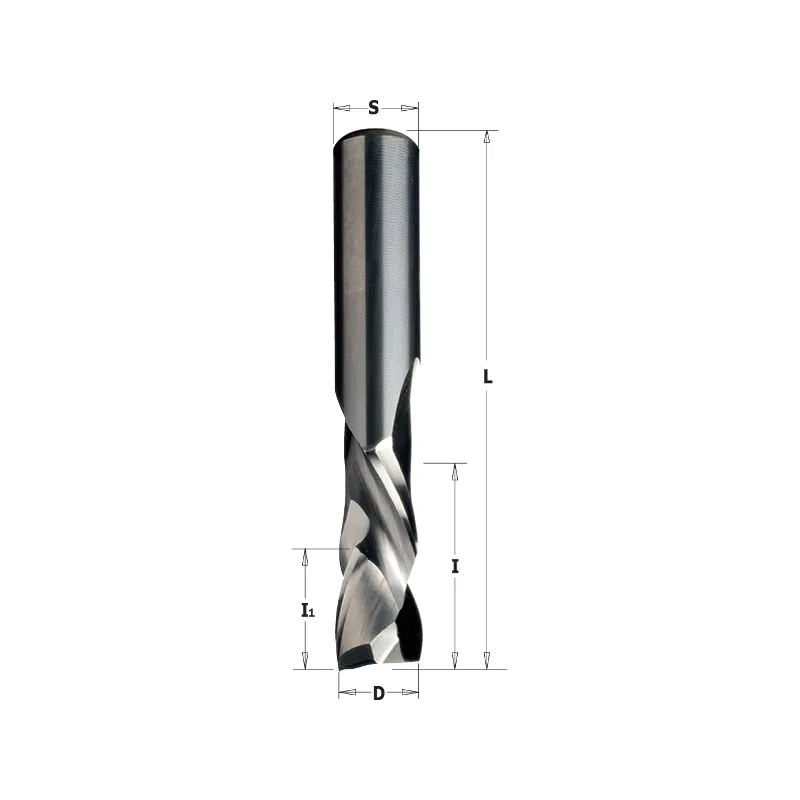 Фреза спиральная монолитная 9,52x25,4x76,2 Z=3+3 S=9,52 RH CMT 190.813.11