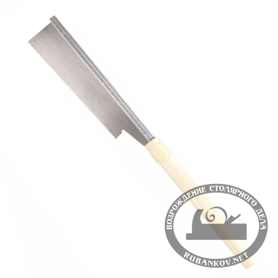 Пила обушковая Shogun Dozuki Saw, Premium, 210мм, прямая деревянная рукоять