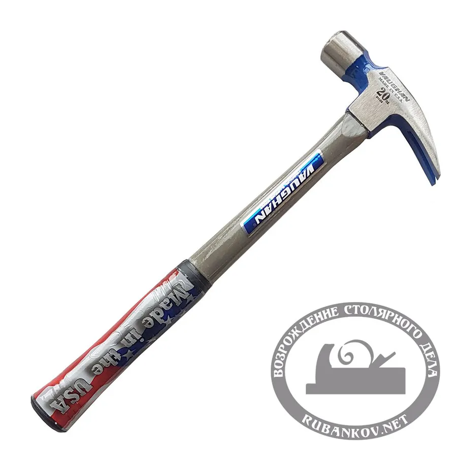 Молоток Vaughan плотницкий FS999ML, 567гр (20oz), 410мм, резиновая рукоять