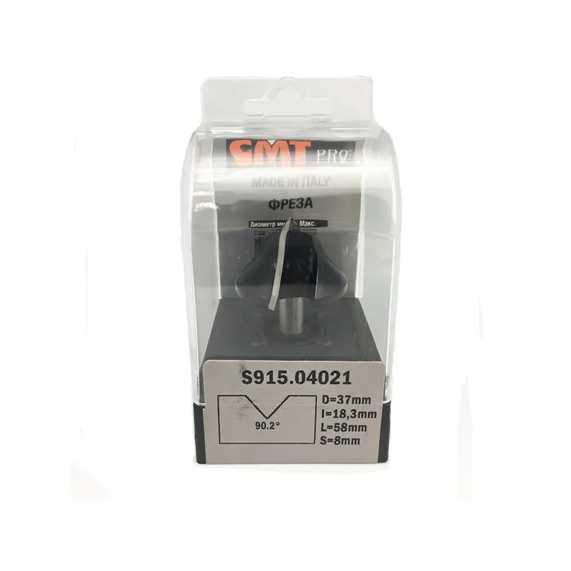 Фреза V- образная для углового соединения V 90,2° S=8 D=37x18,3x58 RH CMT PRO S915.04021