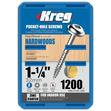 Оцинкованные саморезы Kreg Jig: SML-F125-1200