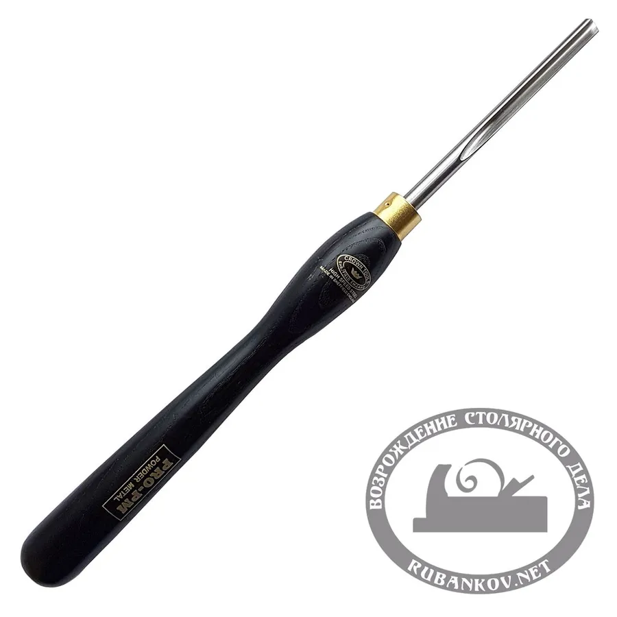 Резец токарный Crown PM, Short Bowl Gouge, 10мм, рукоять 317мм