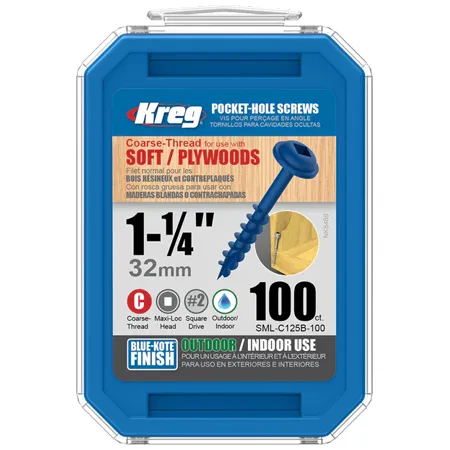 Саморезы Kreg Jig Blue-Kote: SML-C125B-100