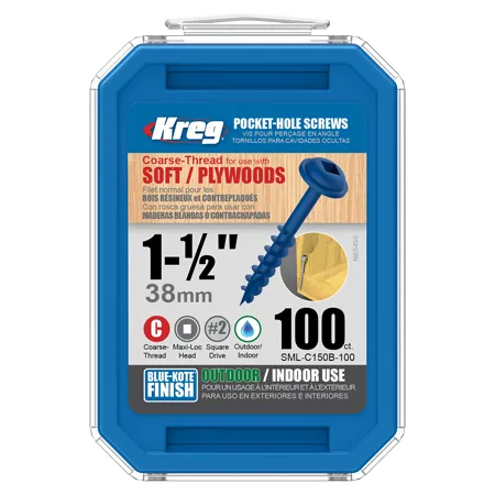 Саморезы Kreg Jig Blue-Kote: SML-C150B-100