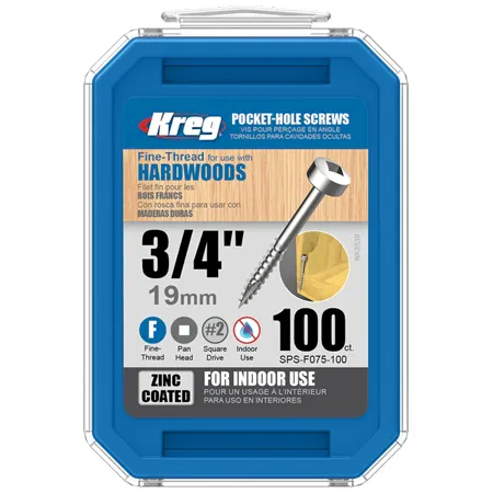 Оцинкованные саморезы Kreg Jig: SPS-F075-100