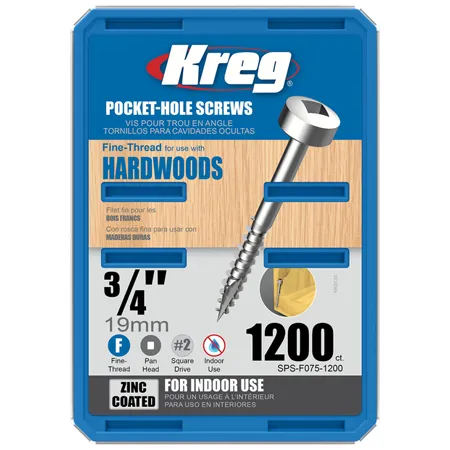 Оцинкованные саморезы Kreg Jig: SPS-F075-1200