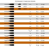 Набор резчицкий Crown, 6 предметов, в коробке