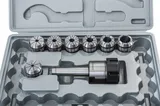 Цанговый патрон MK3/ER40 с набором из 7 цанг: 6, 8, 10, 12, 16, 20, 25 мм ER 40