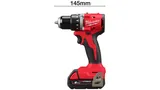 Аккумуляторная компактная дрель-шуруповерт Milwaukee M18 BLDDRC-202C