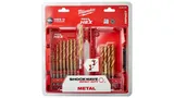 Набор сверл по металлу Milwaukee shockwave HSS-G TIN RED HEX