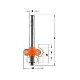 Фреза концевая CMT профильная D=19,1 I=6,35 S=1/4 ; R=3,20  862.032.11