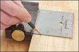 Угольник Veritas Sliding Square, с выдвигающейся линейкой 100*70мм