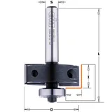 Фреза четвертная (нижн. подш.), смен.ножи HM Z2 S=12,7 D=34,9x12 RH CMT 660.351.11