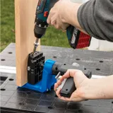 Используйте сверло Easy-Set Micro-Pocket ™ с кондуктором Kreg® Micro-Pocket™, чтобы сделать отверстия на 25% меньше