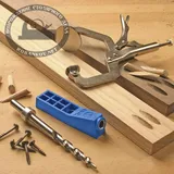 Приспособление для соединения саморезами Kreg Jig Mini (MKJ) + Ступенчатое сверло + ключ