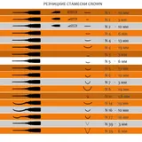 Набор резчицкий Crown, 12 предметов, в коробке