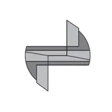 Две режущие кромки с радиальным выпрямлением HW (Z2)