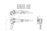 WE 1500-125 RT (601241000) Угловая шлифовальная машина