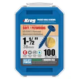 Саморезы Kreg Jig Blue-Kote 4,0 х 38,1 Maxi-Lock (100 шт.)