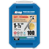 Саморезы Kreg Jig из нержавеющей стали 4,0 х 38,1 (100 шт.)