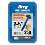 Саморезы Kreg Jig Blue-Kote 4,0 х 63,5 Maxi-Lock (250 шт.)