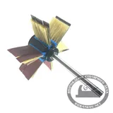 Шлифовальная мини-насадка радиальная с пяткой De-Tero, 35/D32, 6 сегм., шпинд. D8мм