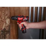 Аккумуляторная ударная дрель - шуруповерт Milwaukee M12 BPD-202С
