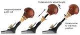 Рубанки Veritas Detail Palm Plane, 38мм;10мм