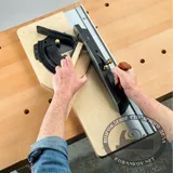 Угловой упор для работы с донцем. Veritas Shooting Board Fence