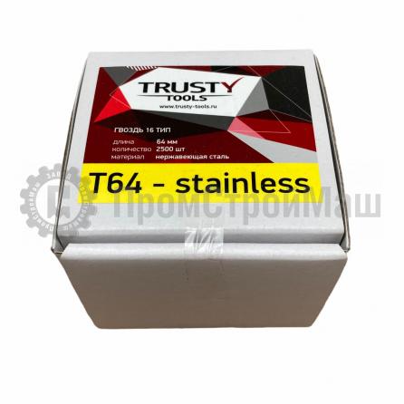 t64-stainless Гвоздь отделочный 16 тип 64 мм из нержавеющей стали