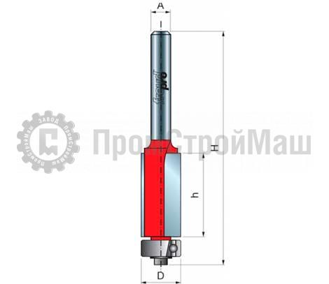 Фреза  pro mm-11008 Фреза прямая 10 х 31,8 мм, L= 69 мм, с хвостовиком 8 мм