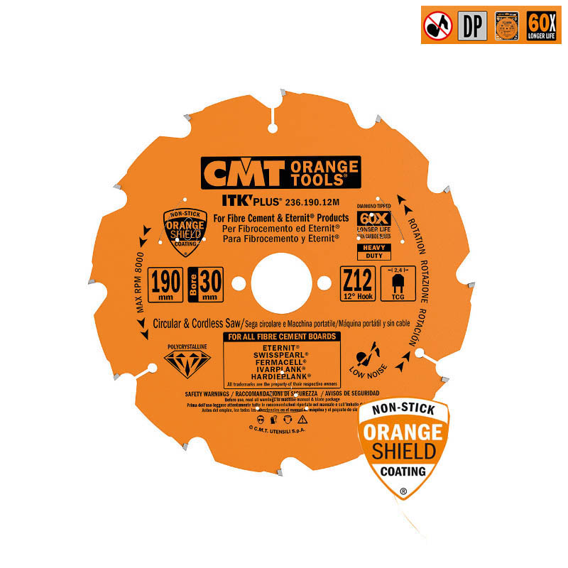 Диск пильный 85x15x1,8/1,4 12° TCG Z=6 (DIA) CMT 236.085.06G