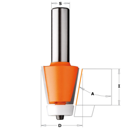 Фреза концевая CMT по искуственному камню D=28,5 I=25,4 S=12,0 980.551.11