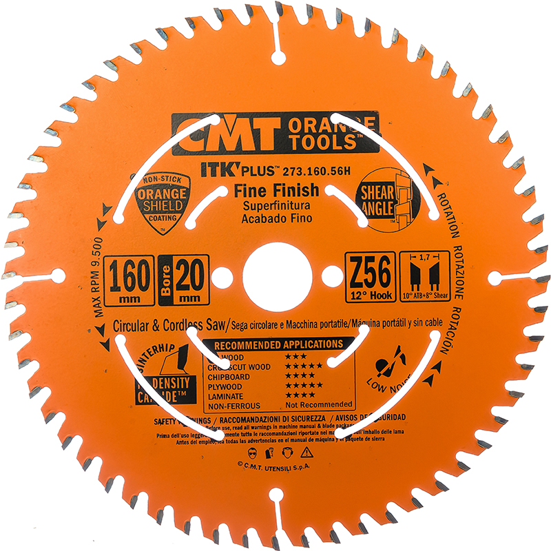 Диск пильный 250x30x2,4/1,6 12° 10° ATB + 8° SHEAR Z=80 CMT 273.250.80M