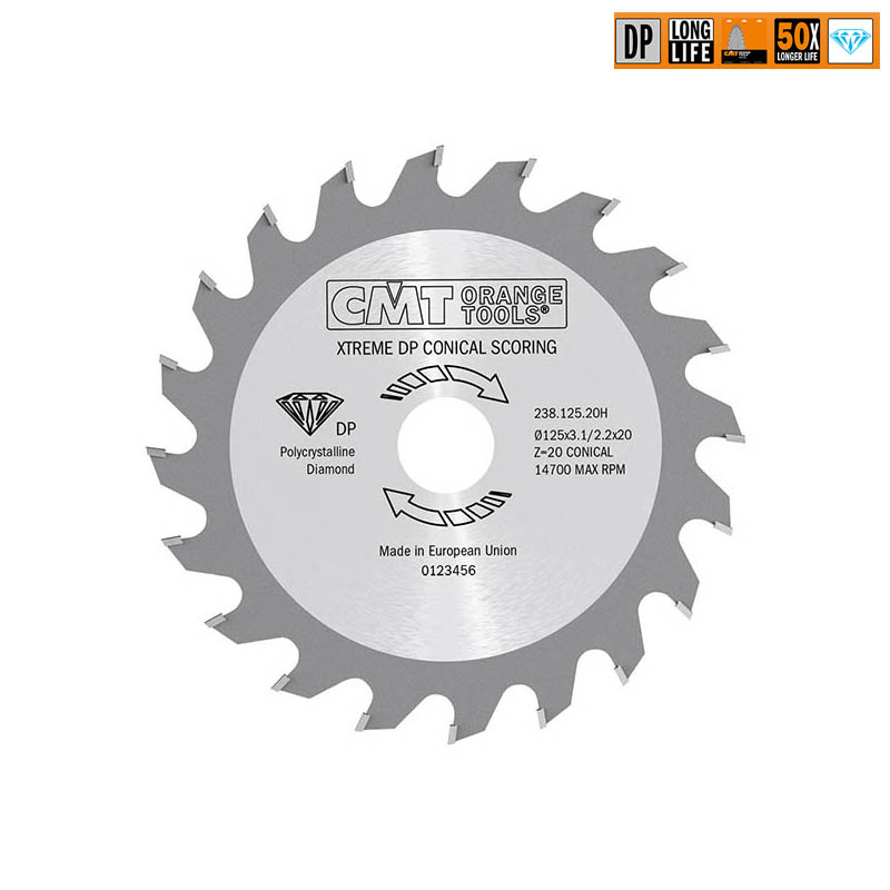 Диск пильный 125x20x3,1-3,7/ 5° CON Z=20 (DIA) CMT 238.125.20H