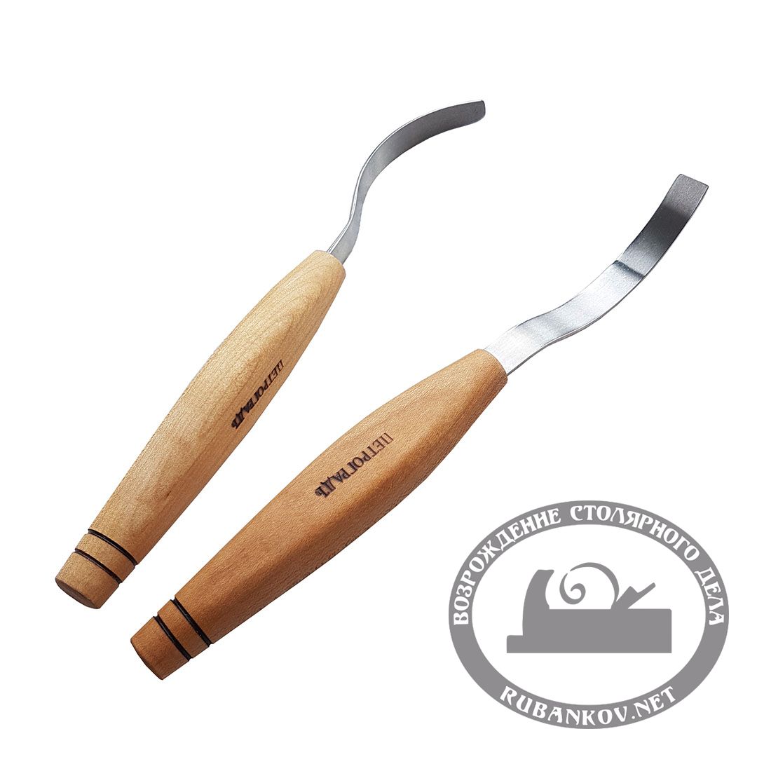 Ножи резчицкие - ложкорезы ПЕТРОГРАДЪ, модель N2 (левый)