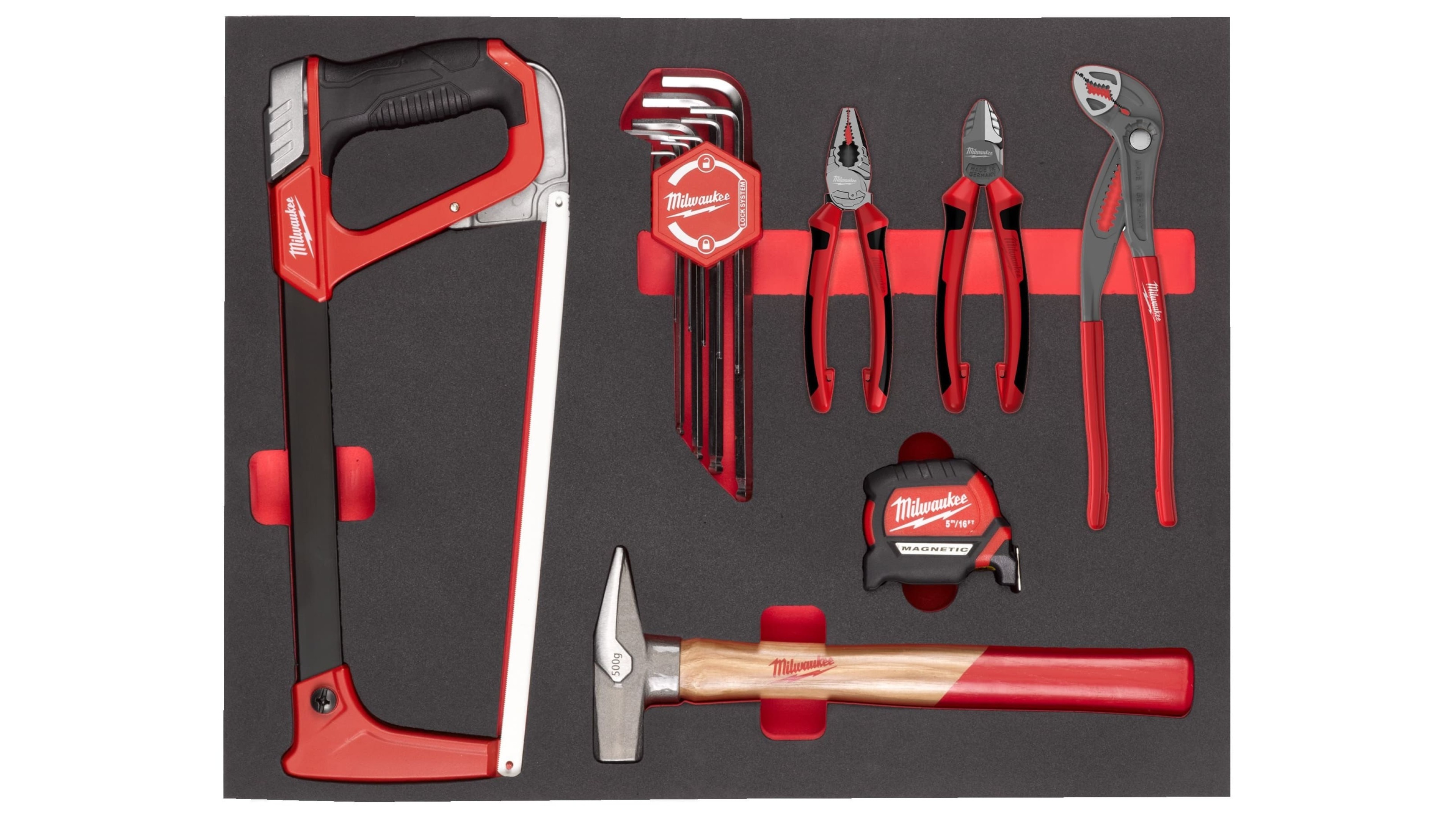 Набор инструментов общеслесарный Milwaukee GENERAL TOOLING FOAM SET - 15 PC