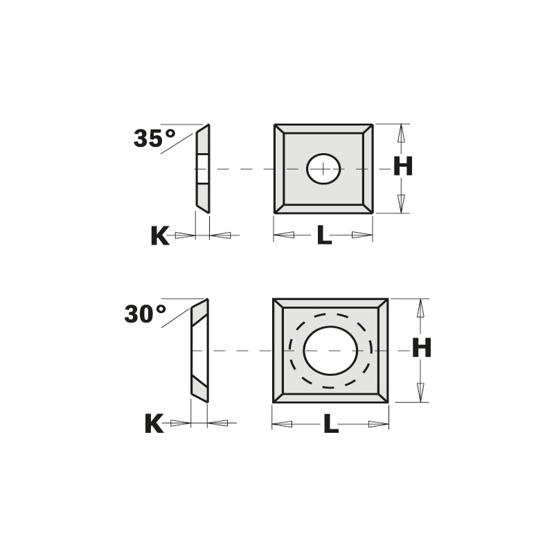 нож твердосплавный 12x12x1,5 F1730 CMT 790.120.00